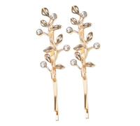 VALICLUD 2piezas Accesorios Cabello Horquillas Gemas de Imitación Elegantes para Tocados de Boda Decorativas para Mujer