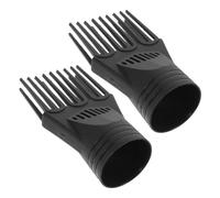 VALICLUD 2piezas Accesorios Para Secador De Pelo Peine Concentrador Negro Cepillo Peineta Para Alisar y Desenredar Herramienta Ligera y Compatible Para Peluquería y Uso Diario