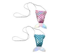 VALICLUD 2piezas Adorable Mermaid Storage Bags Lovely Portable Storage for and Accessories