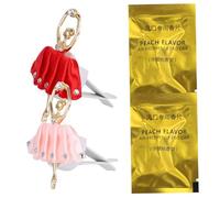 VALICLUD 2piezas Adorno De Perfume Para Coche Forma De Bailarina Clip Aromatizante Para Salida De Aire Decoración Práctica y Elegante Para Vehículos Hogar y Oficina