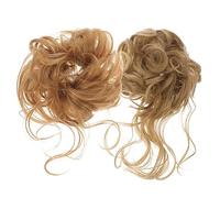 VALICLUD 2piezas Anillo Cabello Peluca Postizo Desordenado Postizos De Moño Rizado Para Mujer Extensiones De Moño Para Recogido