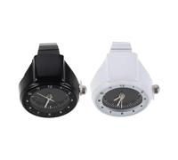 VALICLUD 2piezas Anillos De Reloj para Mujer Reloj De Cuarzo Conjunto De Relojes De Dedo Banda Elástica Retro Esfera Redonda Analógico De Cuarzo Joyería para Estudiantes Adolescentes y Muje