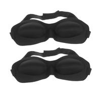 VALICLUD 2piezas Antifaz para Dormir Nocturno Antifaz Portátil de Eva Parche Ojos Negro para Viajes y Uso Nocturno Unidades por Paquete