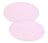 VALICLUD 2piezas Bandejas De Silicona Para Herramienta De Maquillaje Hidratante Placa De Silicona Fija Colágeno Color Aleatorio