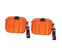 VALICLUD 2piezas Bolso Bandolera De Calabaza para Mujer Accesorio De Halloween Bolsa De Capacidad para Teléfono y Maquillaje Diseño Ligero y Portátil