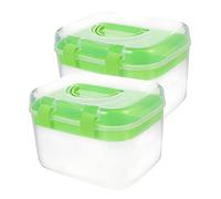 VALICLUD 2piezas Caja De Almacenamiento De De Organizador Para Herramientas De Manicura Caja De Botiquín Hogar Estuche De Maquillaje De Viaje