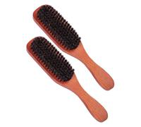 VALICLUD 2piezas Cepillo De Cerdas Suaves Para Masajear El Cabelludo Peines De Madera Para Peinar El Cabello Cepillo De Cerdas Cabello Para Uso Doméstico y Viajes