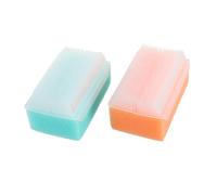 VALICLUD 2piezas Cepillo Para Champú De Masajeador De Cabelludo Esponja De Baño Para Recién Nacidos Cepillo De Ducha Suave Baño Cuidado Del Cabello