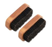 VALICLUD 2piezas Cepillos Para Barba Cerdas De Jabalí Mango De Madera De Haya Herramienta De Peluquería Para Peinar y Limpiar Zapatos Para Hombres