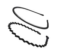 VALICLUD 2piezas Cintillos De Ola Para Hombre y Mujer Accesorios De Pelo Unisex Diseño Ligero y Cómodo Para Estilos De Cabello Incluye Cintillo De Ola Pequeña