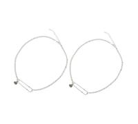 VALICLUD 2piezas Collar De Clip Creativo Colgante De Papel Cadena De Clavícula Para Mujer Joyería De Personalidad Exagerada y Estilo Moderno