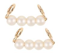 VALICLUD 2piezas Correa Extensora De Bolso De Perlas Imitación De Cadena Decorativa Para Bolsos y Mochilas y Práctica Accesorios De Moda