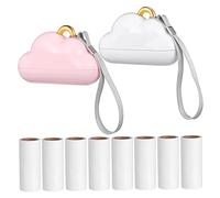 VALICLUD 2piezas Depiladora Quitapelos para Ropa Muebles y Tapicería con Funda Protectora Bolsillo para Quitar Pelos de Mascotas Recambios de Rodillo Adhesivo