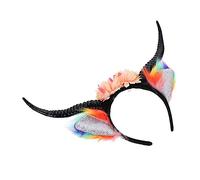 VALICLUD 2piezas Diadema De Cuernos De Buey Para Halloween Accesorio De Cosplay De Diablillo Headdress Para Fiestas Decoración Para Fotos y Eventos
