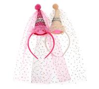 VALICLUD 2piezas Diadema De De Cumpleaños Tocado De Para Fiesta Conjunto De Banda Cabello De