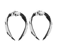 VALICLUD 2piezas Diademas Anchas Lazo Para Mujer Bandas Cabello De Yoga Diademas Bohemias Para Usar Maquillaje o Ejercicio