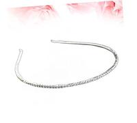 VALICLUD 2piezas Diademas De Cristal y Aleación Con Brillos Accesorio Para Mujer y Niña De Plateadas Para Fiestas y Bodas