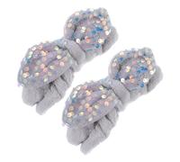 VALICLUD 2piezas Diademas Lentejuelas y Lazos Cabello Bandas Elásticas De Pañuelos Para Maquillaje Tocados Ducha