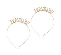VALICLUD 2piezas Diademas Mom to Be Aleación Pelo Fiesta Bodas Disfraz Ligero Resistente