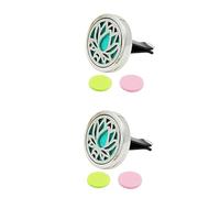 VALICLUD 2piezas Difusor De Forma De Loto Para Coche Con Clip Para Ventilación Ambientador Elegante Con Almohadillas De Color Aleatorio Para Mejorar El Aire Interior y Crear Agradable