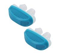 VALICLUD 2piezas Dispositivo Antirronquidos Pinza Nasal Tapones Nasales Para Dormir Purificador Nasal Color Azul Para Del
