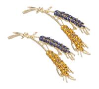 VALICLUD 2piezas Elegante Broche De Espiga De Trigo Rhinestones Para Hombres y Mujeres Pin De Moda Para Trajes Vestidos y Abrigos Accesorio De Joyería Brillante y Distintivo