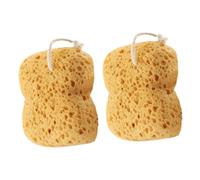 VALICLUD 2piezas Esponja De Baño Natural De Panal Esponjas Exfoliantes Corporales Suaves Ducha Para Hombres y Mujeres Color Marrón