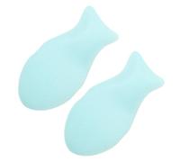 VALICLUD 2piezas Esponjas De Maquillaje Reutilizables Cosmética De Silicona Para Polvos Faciales Práctica y