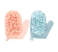 VALICLUD 2piezas Flor De Baño De Doble Cara Guante Exfoliante Para Ducha Esponja Para Baño Exfoliante Corporal Para Ducha