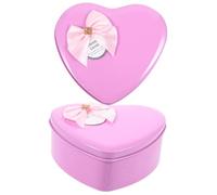 VALICLUD 2piezas Flor De Jabón Forma De Corazón Caja De Hojalata Obsequio Creativo Día De San Valentín Para Mamá y Papá