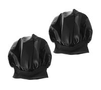 VALICLUD 2piezas Gorro De Dormir Diadema Elástica Alta Gorro De Dormir De Lado Anticaída Para Quimioterapia Para Mujeres y Niñas Negro