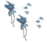 VALICLUD 2piezas Horquilla de Doble Insecto de Metal Pinzas Cabello Borlas Exquisitas para Mujer Accesorios Estéticos para Peinar el Cabello para Eventos de Cortejo