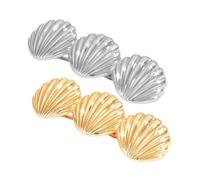 VALICLUD 2piezas Horquilla Metal Pasador Francesa Mujer Elegante Horquilla Pinza Metal Pinzas Metalicas Para Cabello Grueso