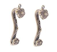 VALICLUD 2piezas Llaveros Colgantes De Latón Ruyi Pendientes Decorativos Multifuncionales Para Claves y Bolsos De Feng Shui De Prosperidad