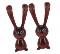 VALICLUD 2piezas Masaje De Sándalo Natural Forma De Conejo Para Esculpir La Mandíbula Reducir Ojeras Masajeador Facial De Madera Para Spa Casa