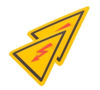 VALICLUD 2Piezas Pegatinas de Eléctrico de Alta Tensión Diseño de Resistente al Aceite de Advertencia para Seguridad Eléctrica Construcción