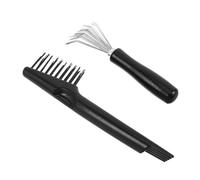 VALICLUD 2piezas Peine de Limpieza para Cabello Limpiador de Polvo Rastrillo de Alambre Metálico Herramientas de Limpieza para Uso Doméstico Salón