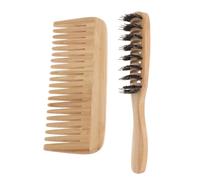 VALICLUD 2piezas Peines de Cerdas Cabelludo Cepillo de Dientes Anchos y Peine de Dientes Anchos para Uso Familiar Cepillo para Peinar el Cabello Fino y Desenredar Cabello Rizado y Fino