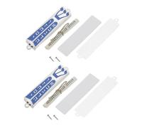 VALICLUD 2piezas Regalos Judíos de Metal con Pergaminos para Puerta Caja de Mezuzá Placa de Mezuzá Adorno de Bendición Casa Oración Familiar Judaica de Metal