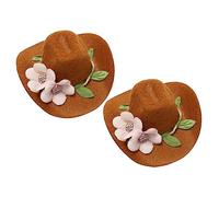 VALICLUD 2piezas Tapones Decorativos para Botellas De Vino Sombreros Pequeños para Botellas Decoración DIY para Fiestas