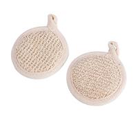 VALICLUD 2piezas Toalla De Baño Natural De Exfoliante Para Ducha Limpiador Corporal Paño De Baño Para Piernas Herramienta De Limpieza