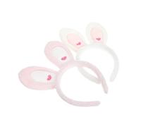 VALICLUD 2piezas Tocado Creativo Orejas De Conejo Para Niña Para Casa Diadema Elegante