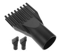 VALICLUD 3 Boquillas de Repuesto Accesorio Difusor para Secador de Pelo de en Abs Negro Conveniente y Fácil de Usar para Gatos y Perros o