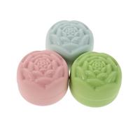 VALICLUD 3 Botellas De Silicona Para Cosméticos Mini Envases De Maquillaje A Prueba De Fugas Bálsamo Labial Tarros De Envases Para Cremas Cosméticas Botellas De Silicona Para