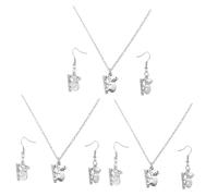 VALICLUD 3 Juegos De Collares De Koala Collares Modernos Pendientes De Koala Para Mujer Accesorio Con Forma De Koala Lindo Collar De Oso Koala Accesorios De Koala Para Graduación