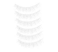 VALICLUD 3 pares Pestañas Postizas Blancas Naturales Suaves y Esponjosas Diseño Cruzado Corto Extensiones para Halloween y Cosplay Fáciles de Aplicar