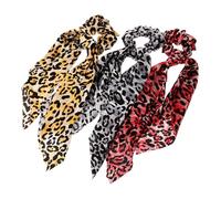 VALICLUD 3 Piezas accesorios para el cabello titular de la de caballo scrunchie decorativo Vínculos para el cabello con arcos tocado de mujer cuerda del cabello Green