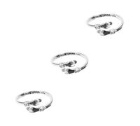 VALICLUD 3 Piezas Anillo de abrazo con ambas manos meñique Anillos para mujeres Boda anillos ajustables rings for women de compromiso para parejas adorno de compromiso 2023 aleación