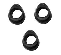 VALICLUD 3 Piezas Anillo de masaje de cuerno herramienta masaje muscular músculo hombre circulación shiatsu anillo de cuerno de buey salón de uso masajeador de uso doméstico cuernos Negro