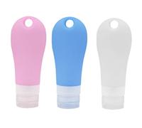 VALICLUD 3 Piezas Botellas de Viaje de Silicona Contenedores de Líquidos para Tocador Juego de Recipientes para Viaje para Usar o Casa